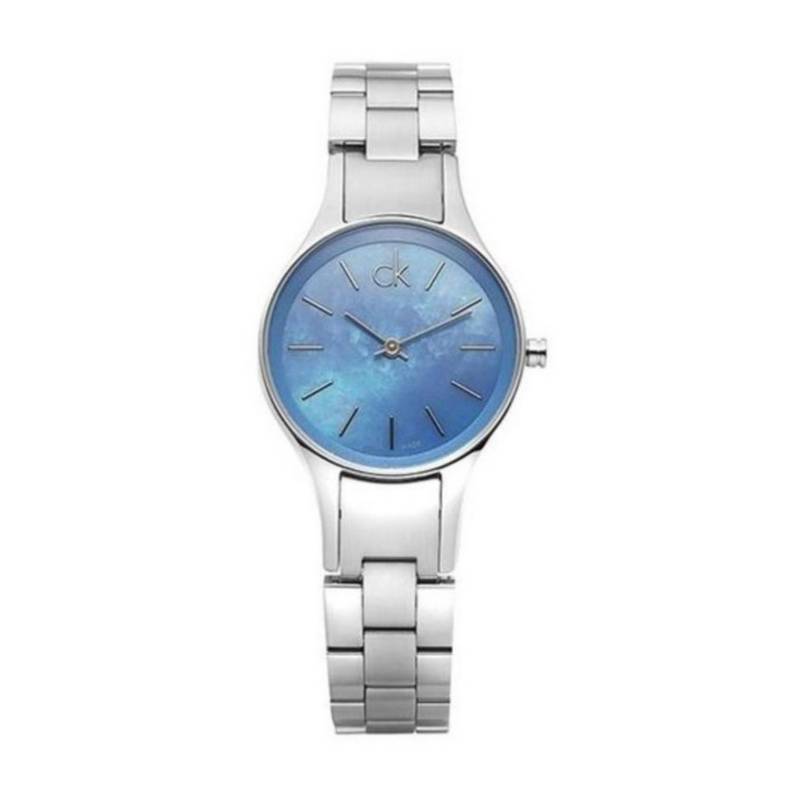 Calvin Klein Simplicity Blue Mother of Pearl Dial Ladies Watch K432314N