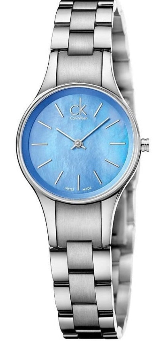 Calvin Klein Simplicity Blue Mother of Pearl Dial Ladies Watch K432314N