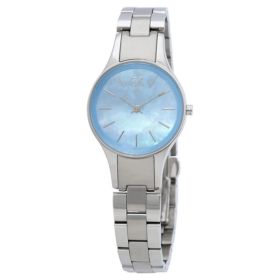 Calvin Klein Simplicity Blue Mother of Pearl Dial Ladies Watch K432314N