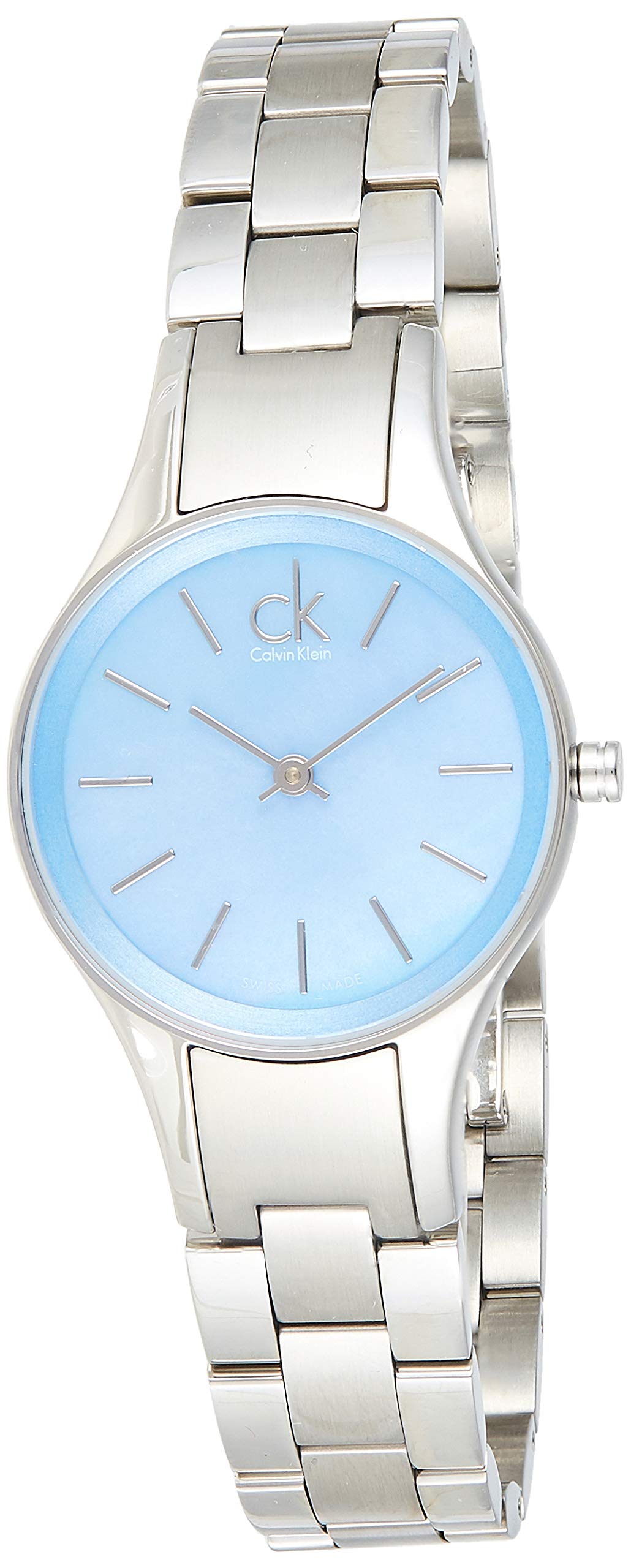 Calvin Klein Simplicity Blue Mother of Pearl Dial Ladies Watch K432314N