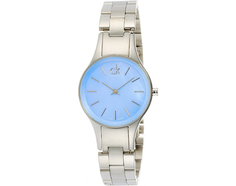 Calvin Klein Simplicity Blue Mother of Pearl Dial Ladies Watch K432314N