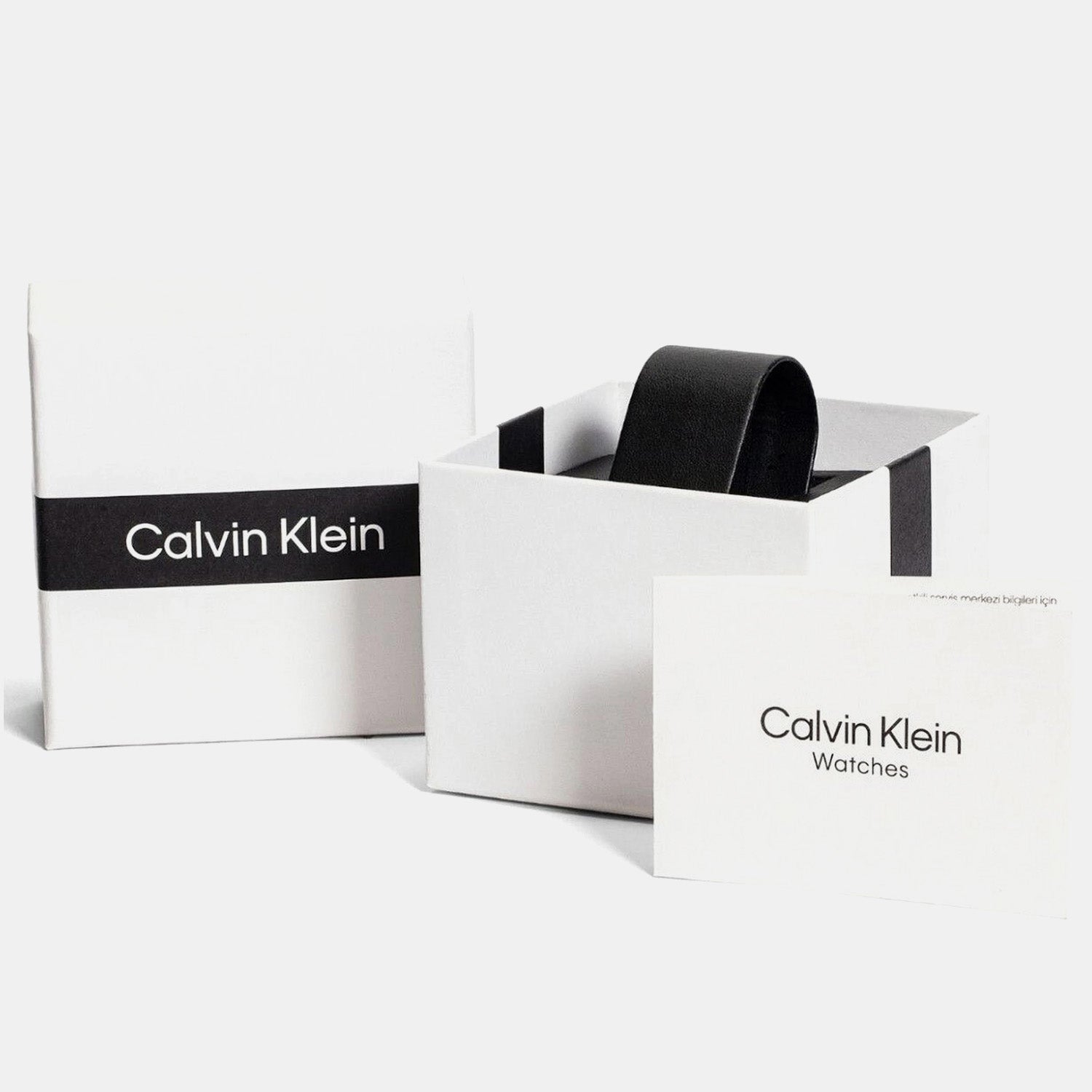 Calvin Klein Chronograph City Silver Dial Black Leather Strap Men's Watch K2G275C6
