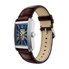 Fossil Carraway Automatic Brown Croco Leather Men's Watch - ME3273
