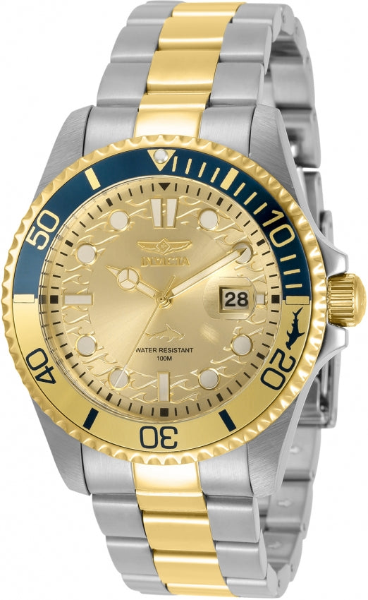 Invicta Pro Diver Quartz Gold Dial Two-tone Men's Watch 30948