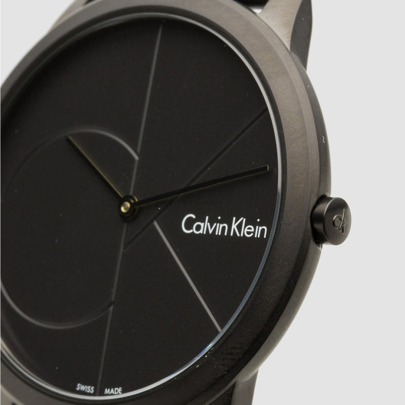Calvin Klein Minimal Black Dial Black Mesh Bracelet Watch for Men - K3M514B1 K3M514B1 - Image 5