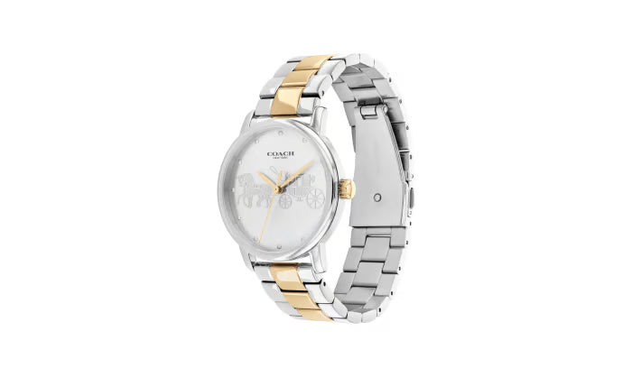 COACH 2-TONE HORSE CARRIAGE WATCH - 14503738