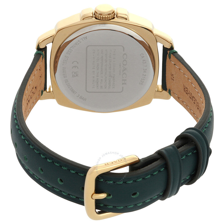 Coach Boyfriend Quartz Crystal Gold Dial Ladies Watch 14503982