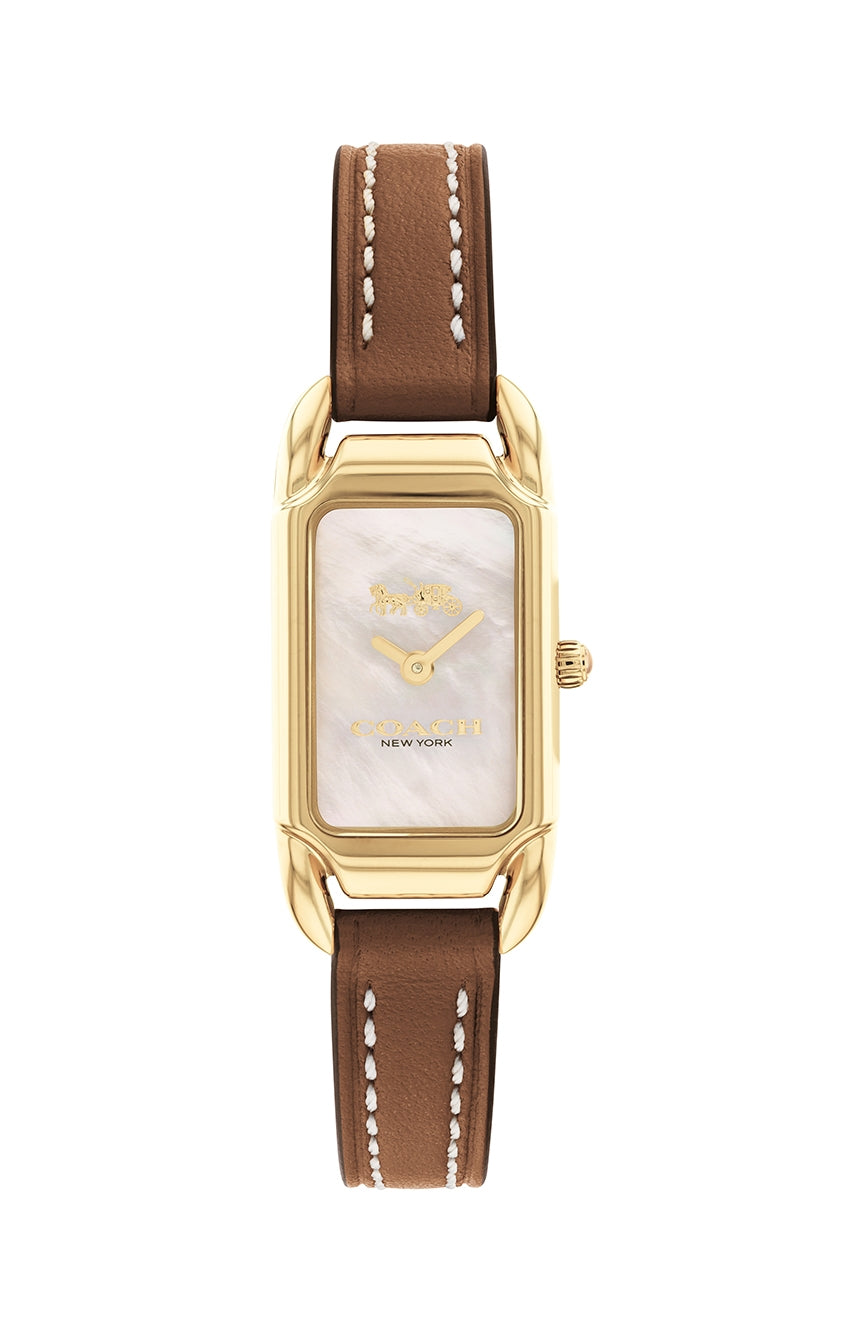Coach Cadie Brown Leather Strap Women's Watch 14504028