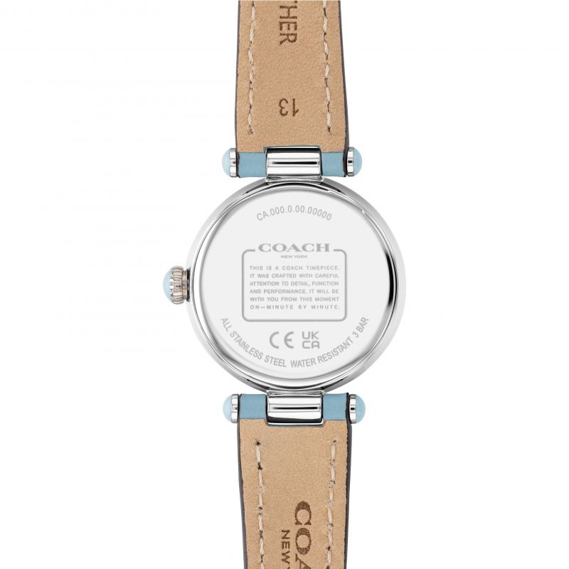 Coach Cary Blue Leather Strap Women's Watch 14503895