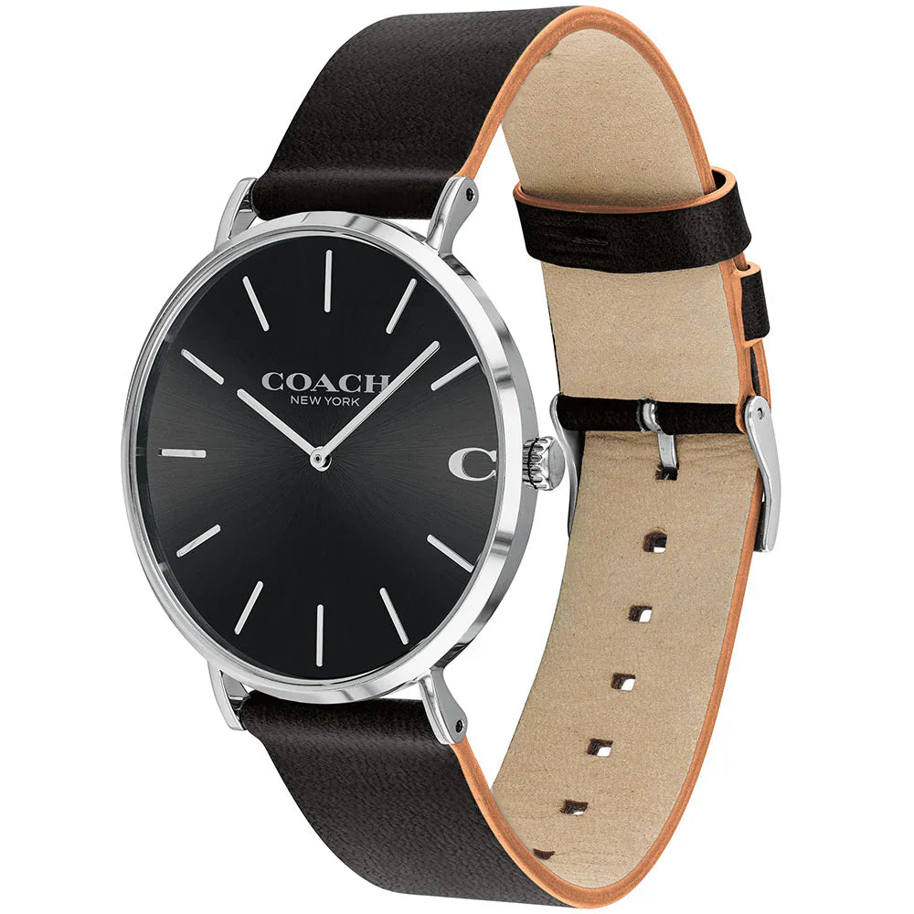Coach Charles Quartz Black Dial Men's Watch 14602149