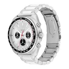 COACH Charter Chrono Silver Dial With Black Tachymetric Bezel Stainless Steel Bracelet Men's Watch - 14602702