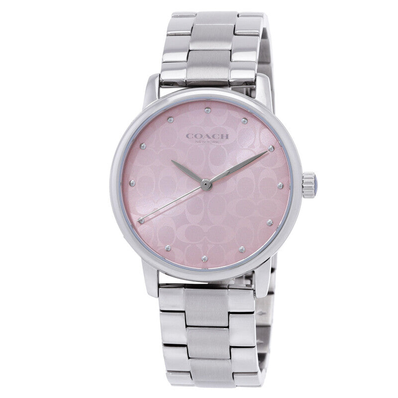 Coach Grand Quartz Pink Dial Ladies Watch 14503406