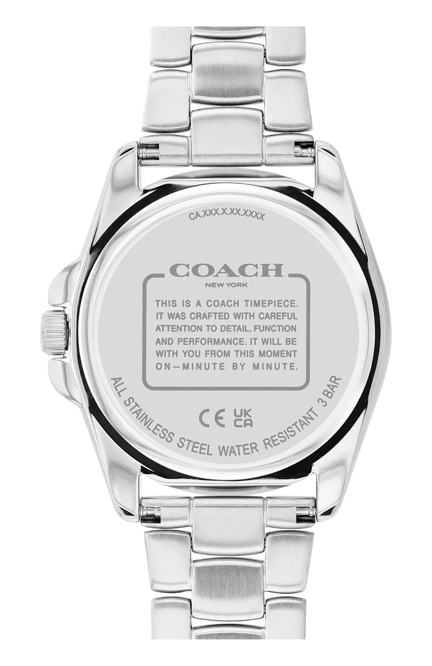COACH Greyson Quartz Crystal Black Dial Ladies Watch - 14504024