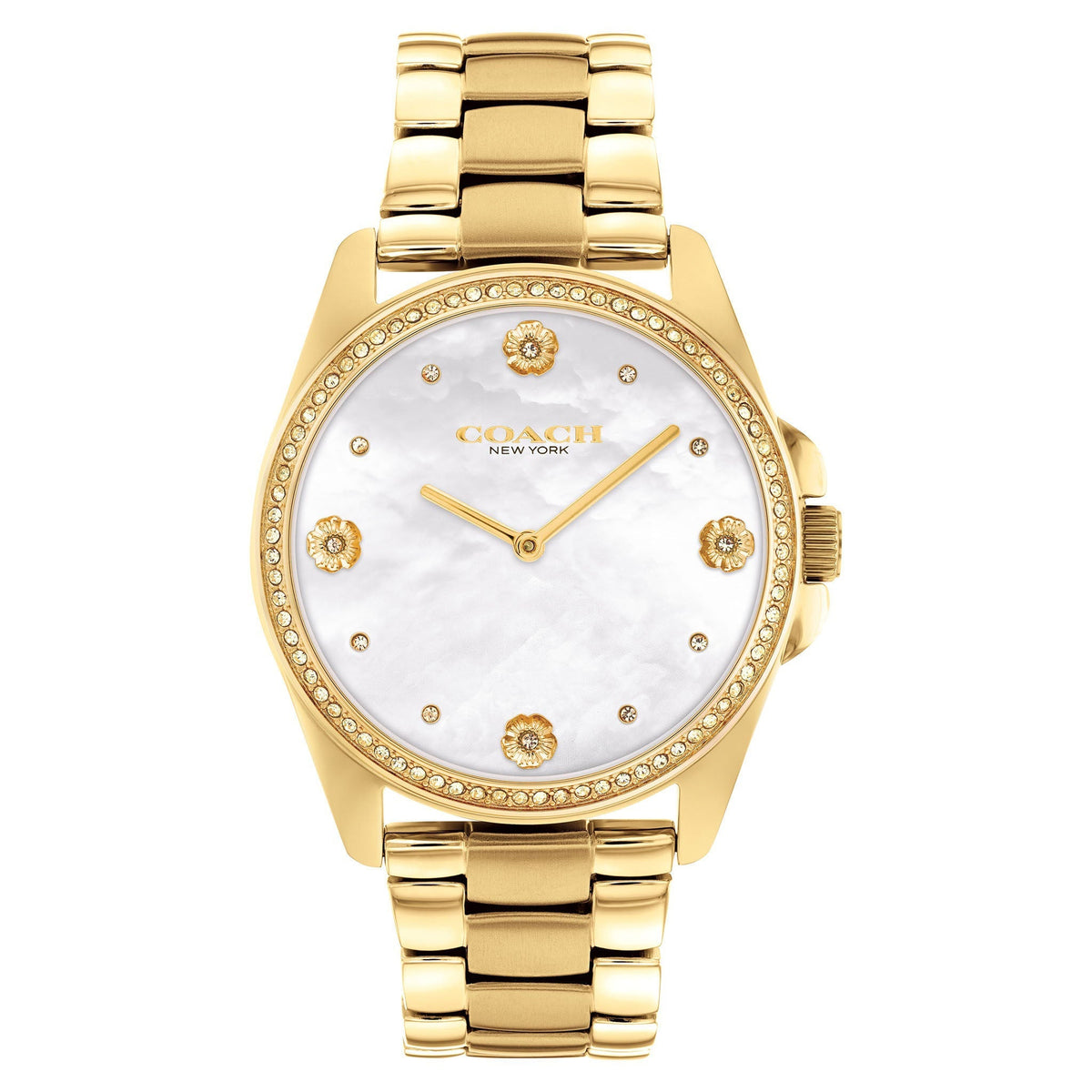 Coach Greyson Crystal Accent Mother-of-Pearl Dial Women's Watch - 14504109