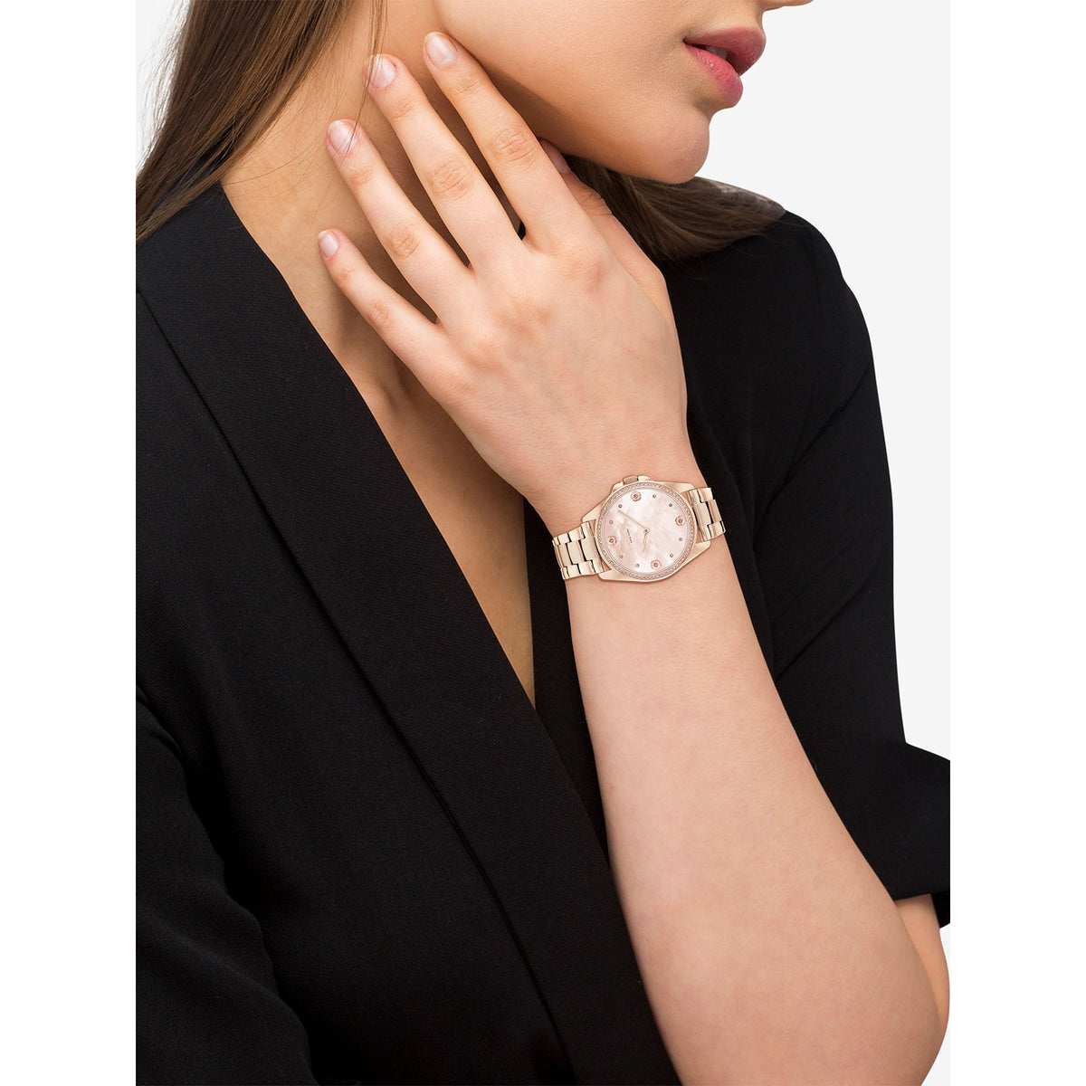 COACH Greyson Quartz Rose Gold-Tone Stainless Steel Bracelet Women's Watch - 14504110