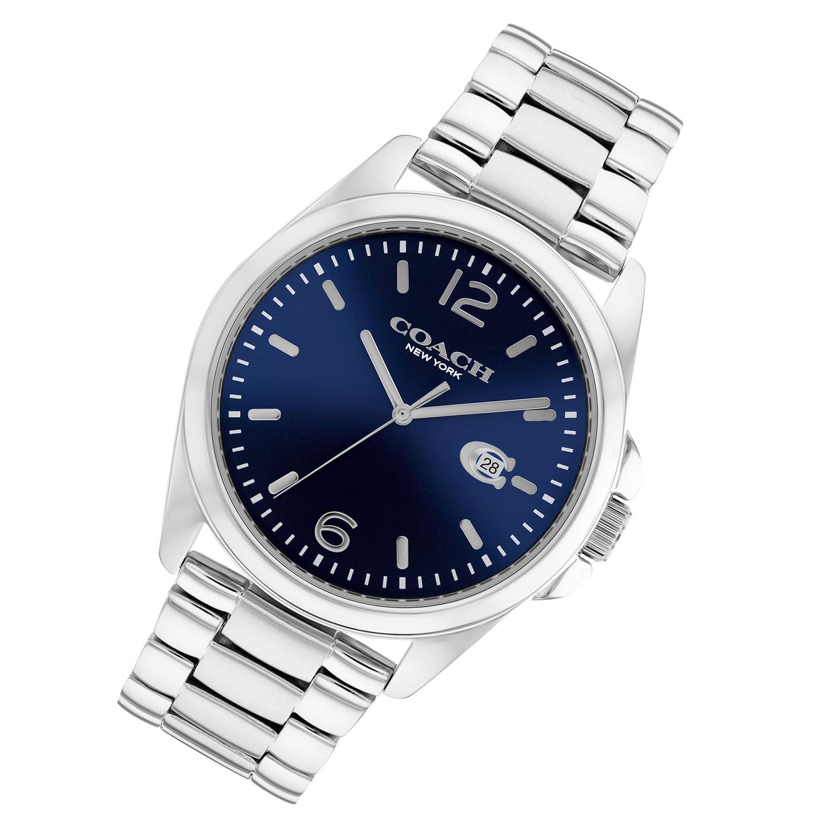 Coach Greyson Sunray Dial Stainless Steel Quartz Men's Watch - 14602579