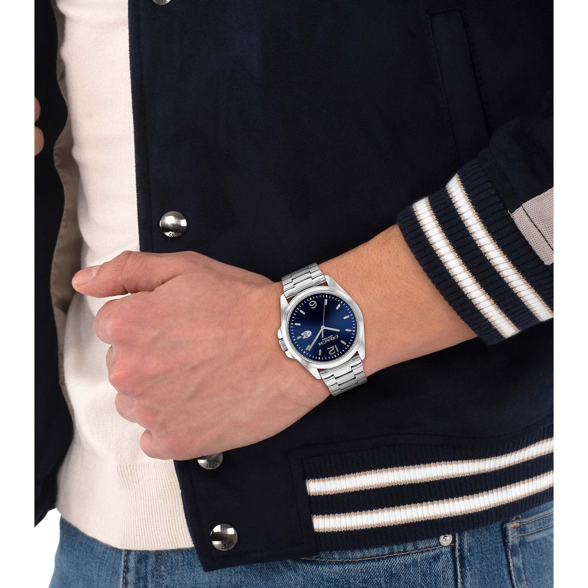 Coach Greyson Sunray Dial Stainless Steel Quartz Men's Watch - 14602579
