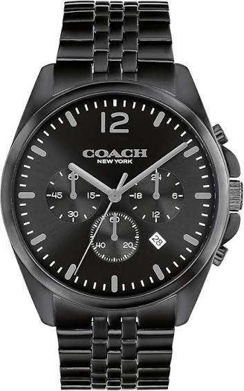 COACH Greyson Black Stainless Steel Bracelet Men's Watch - 14602658
