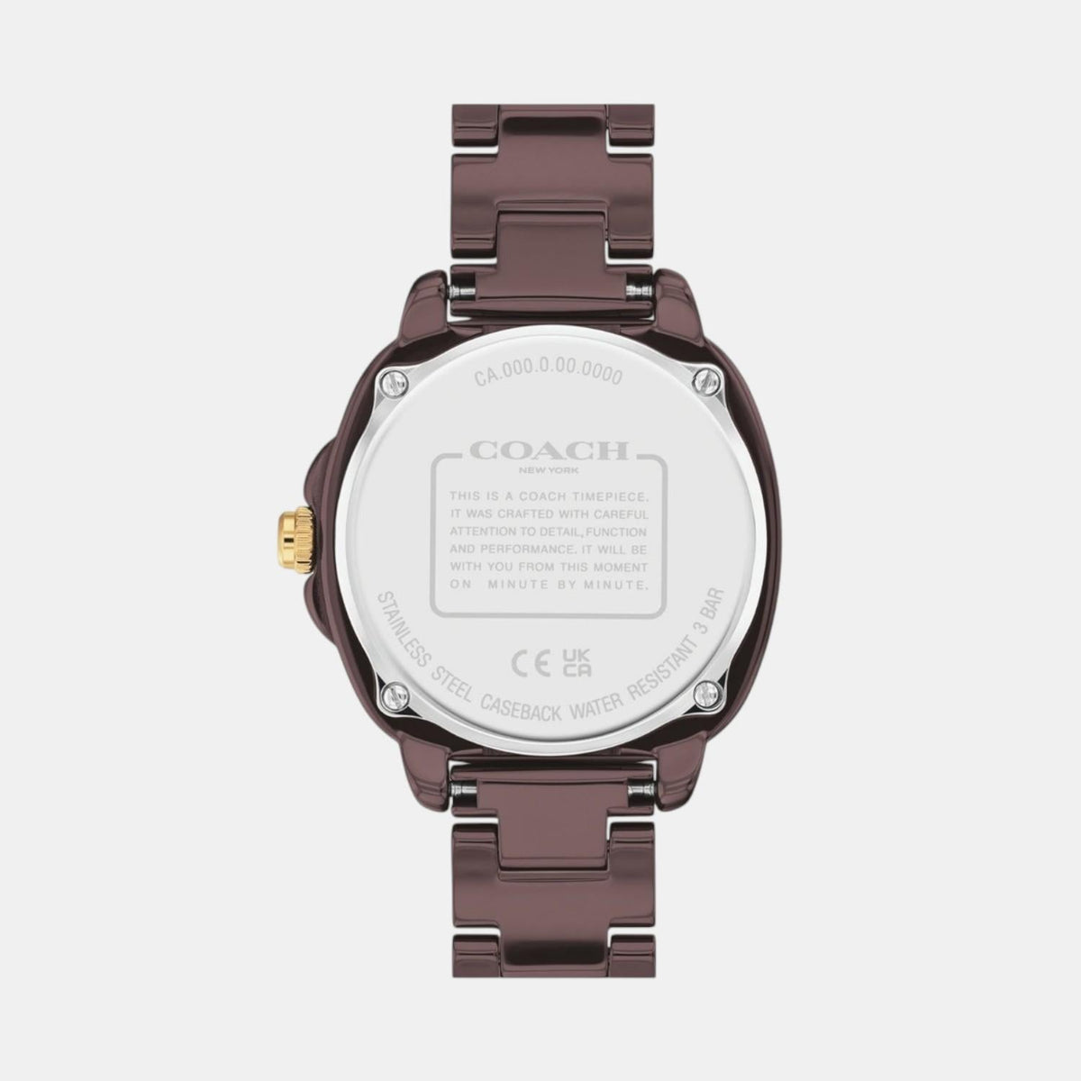 Coach Kitt Brown Ceramic Women Watch- 14504403