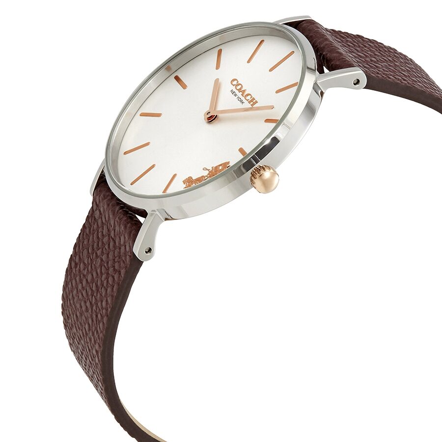 Coach Perry Burgundy Leather Women's Watch - 14503154