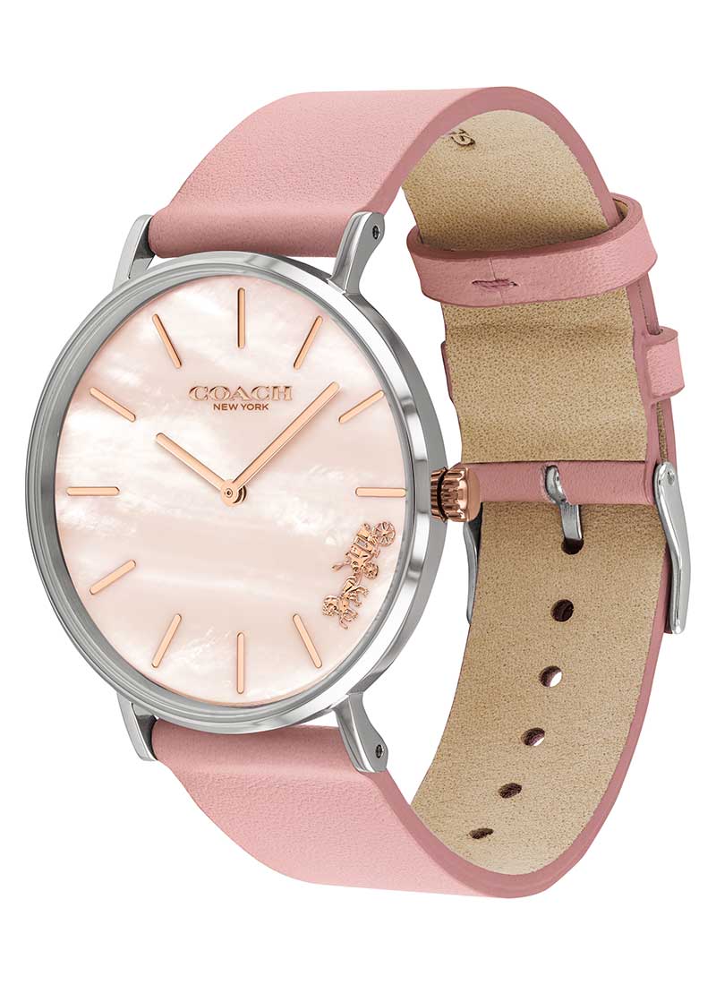 Coach Perry Quartz Peach Mother of Pearl Dial Ladies Watch 14503244