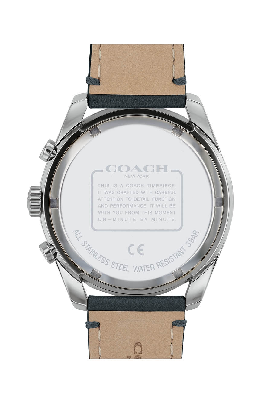 Coach Preston Green Dial Black Strap Men's Watch 14602512