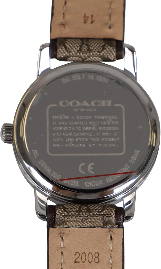 COACH Small Pink Dial Signature Logo Women's Watch - 14503399