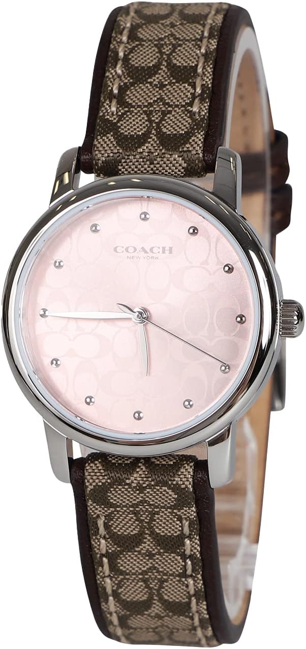 COACH Small Pink Dial Signature Logo Women's Watch - 14503399