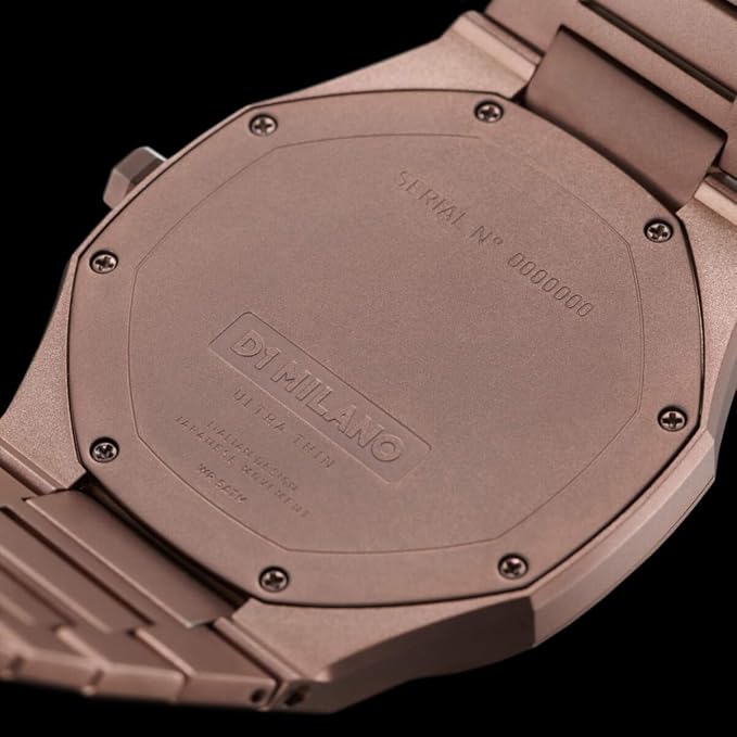 D1 Milano UTBJ10 caseback with engraved branding and specifications