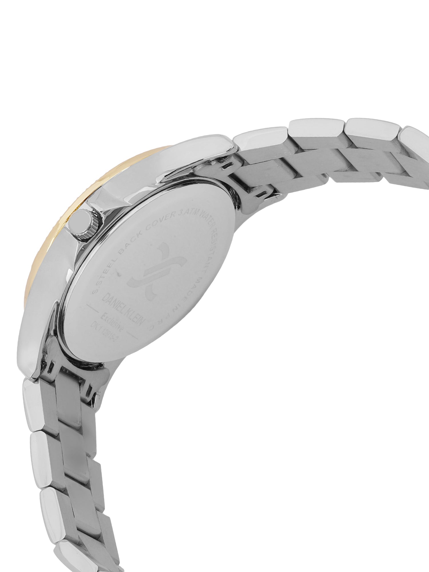 Daniel Klein Exclusive Dimond Multifuntion Black Dial Two Tone Watch - DK.1.12915-4