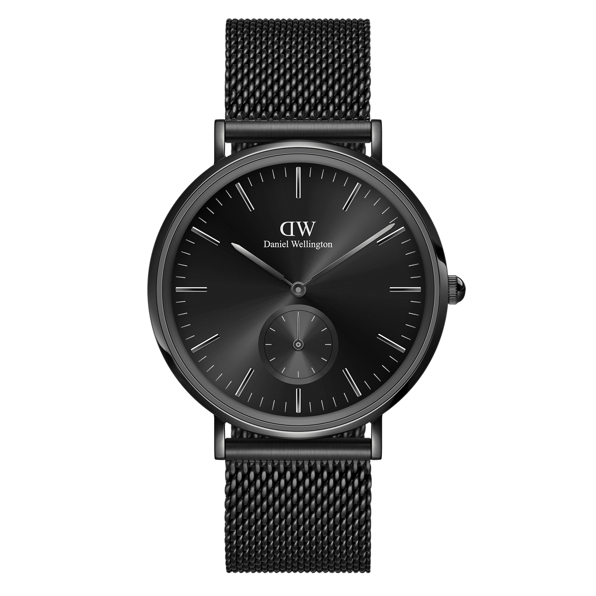 Daniel Wellington Classic Multi-Eye Ashfield Onyx watch with black mesh strap