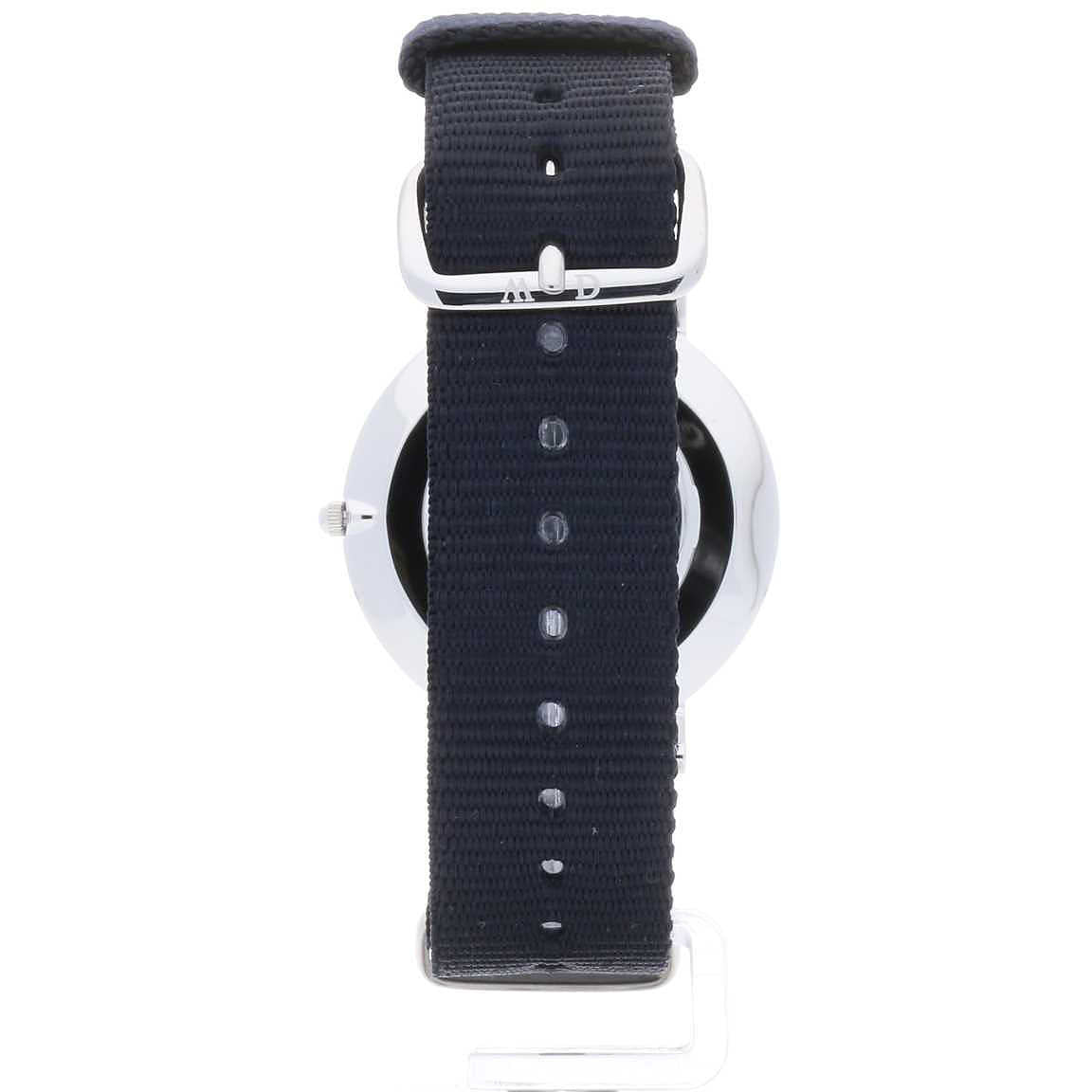 Daniel Wellington Cornwall 36mm black NATO strap with silver hardware detail