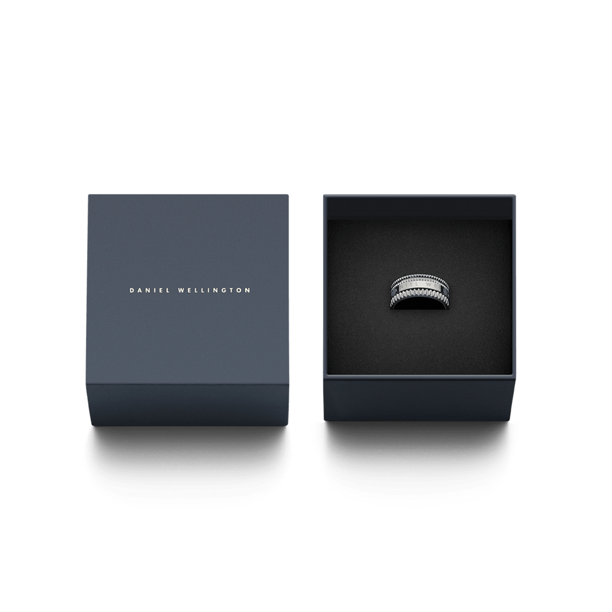 Daniel Wellington Elevation Ring 48 silver in branded gift box packaging