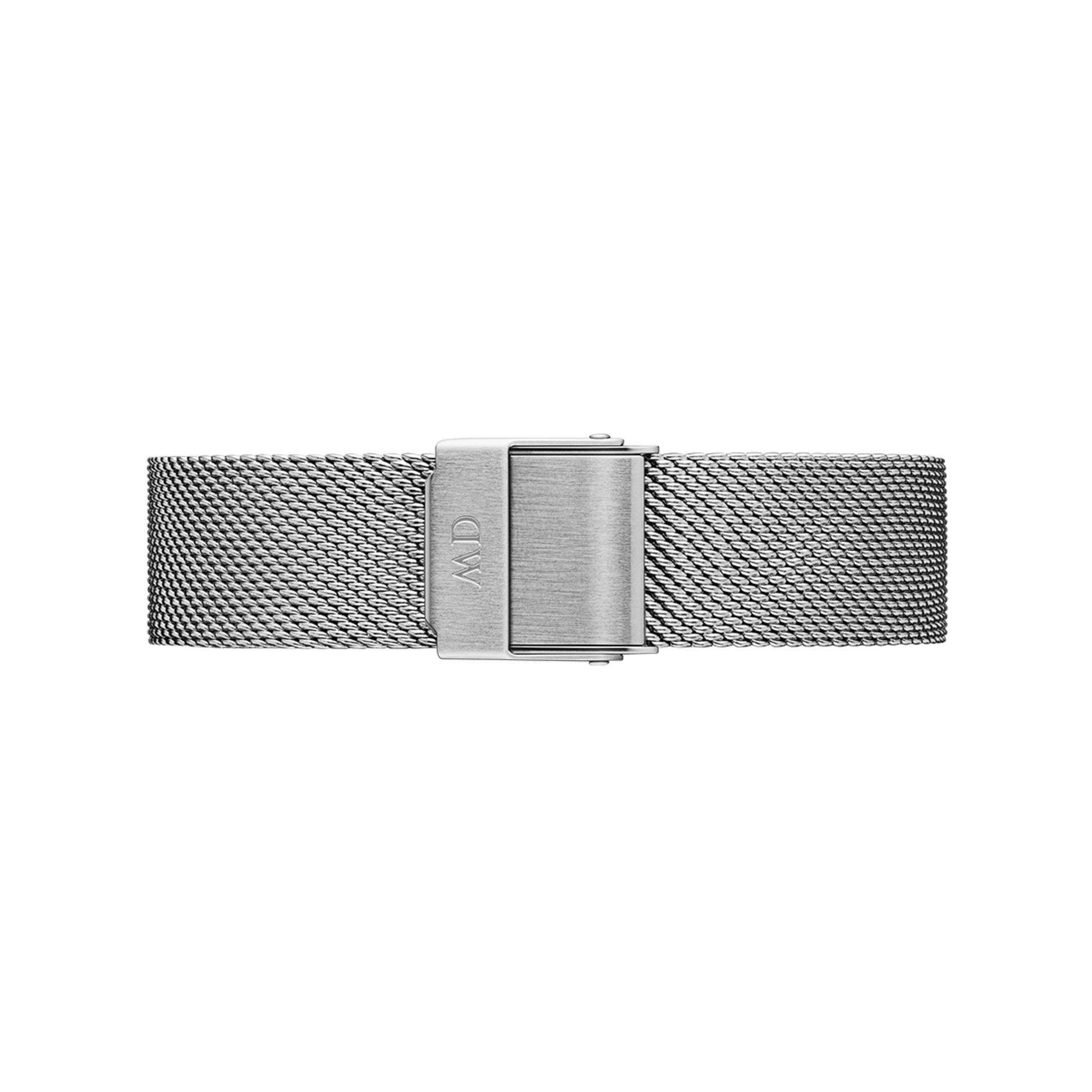 Steel mesh strap with rectangular buckle clasp