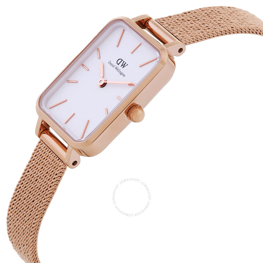 Daniel Wellington Quadro Quartz Eggshell White Dial Ladies Watch DW00100431