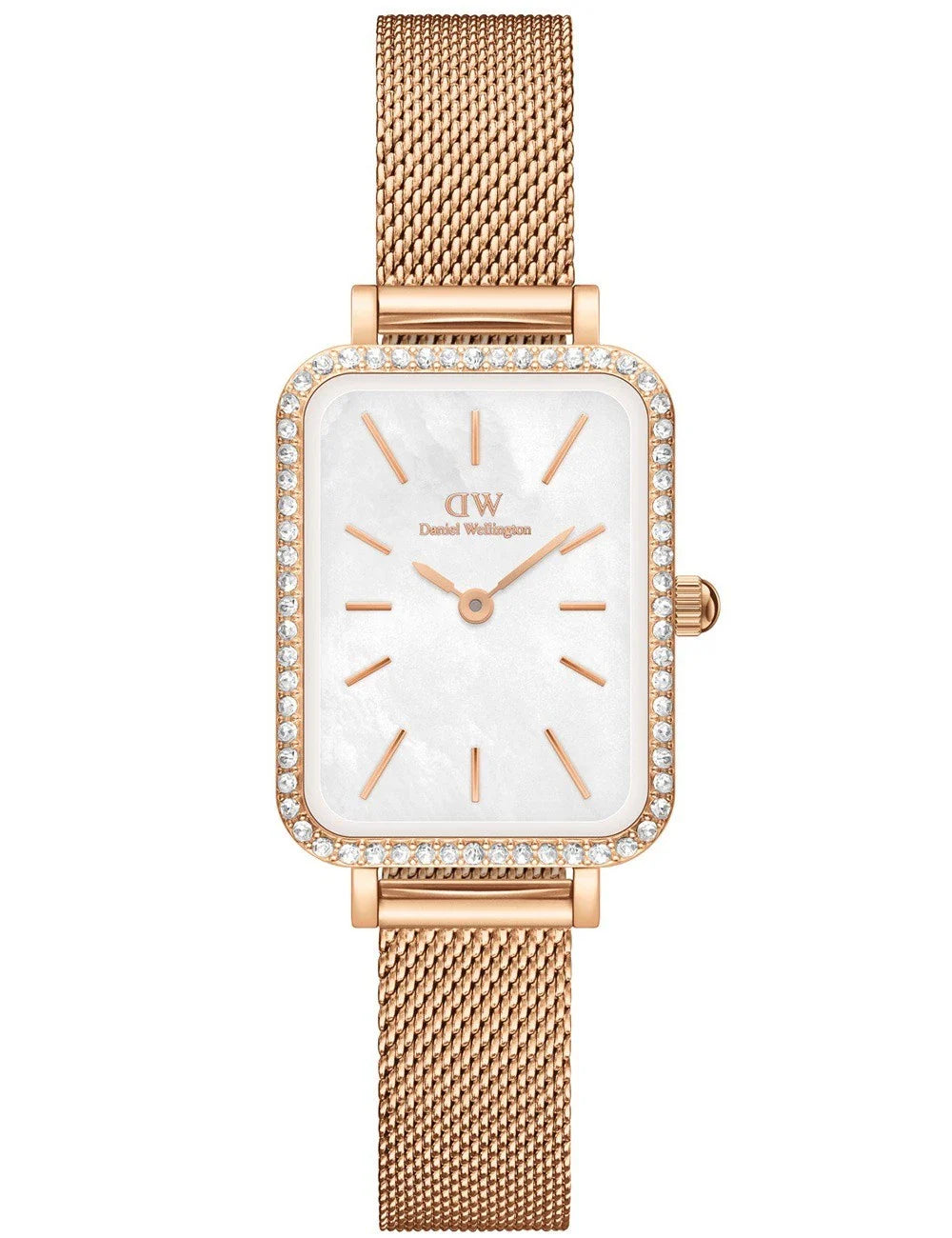 Daniel Wellington Quadro Lumine Bezel Melrose 26mm 3ATM Ladies Watch - DW00100674
