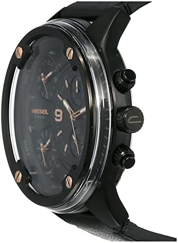 Side profile of Diesel Boltdown DZ7428 watch displaying case and chronograph pushers