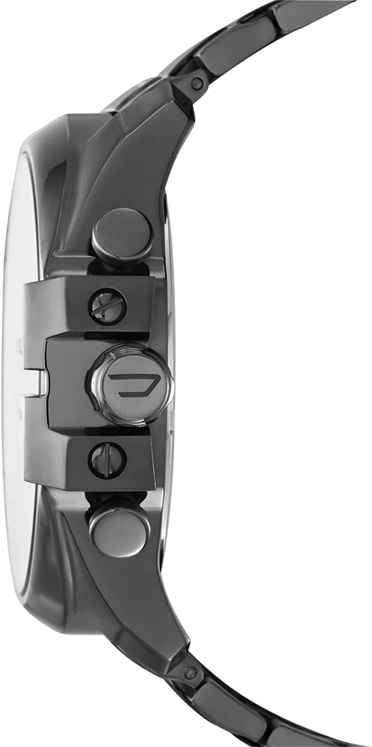 Diesel Mega Chief Chronograph Grey Dial Gunmetal Men’s Watch DZ4282 - Watch