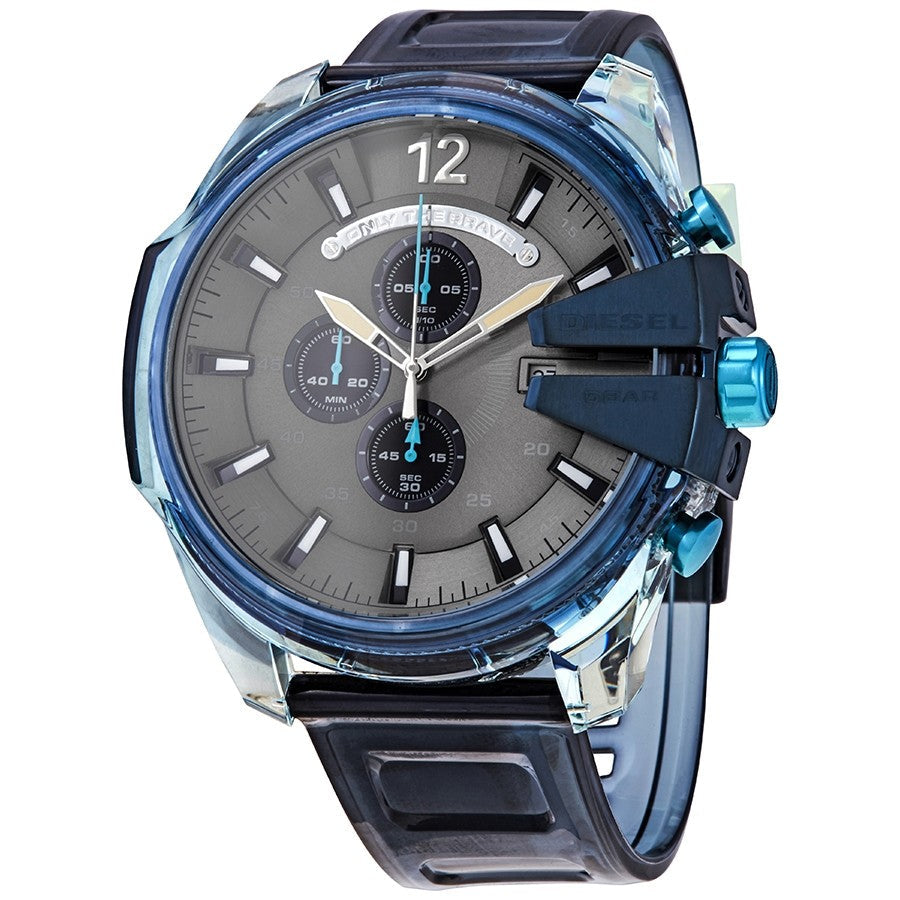 Diesel Mega Chief Chronograph 59MM Blue Men's Watch DZ4487