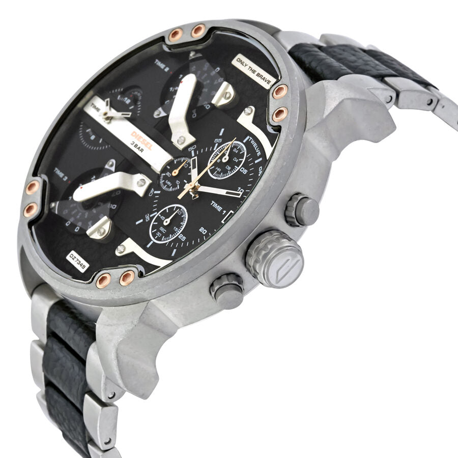 Diesel Mr. Daddy 2.0 Black Dial Men's Watch DZ7349