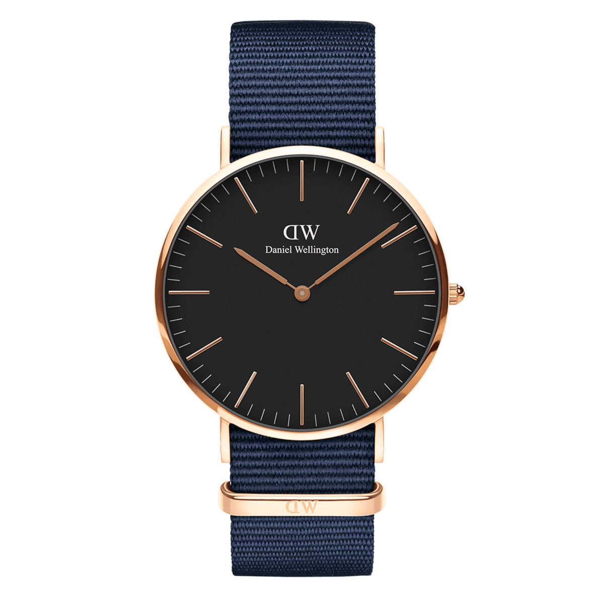 Daniel Wellington Classic Bayswater Black Dial Black NATO Strap Watch For Men - DW00100277