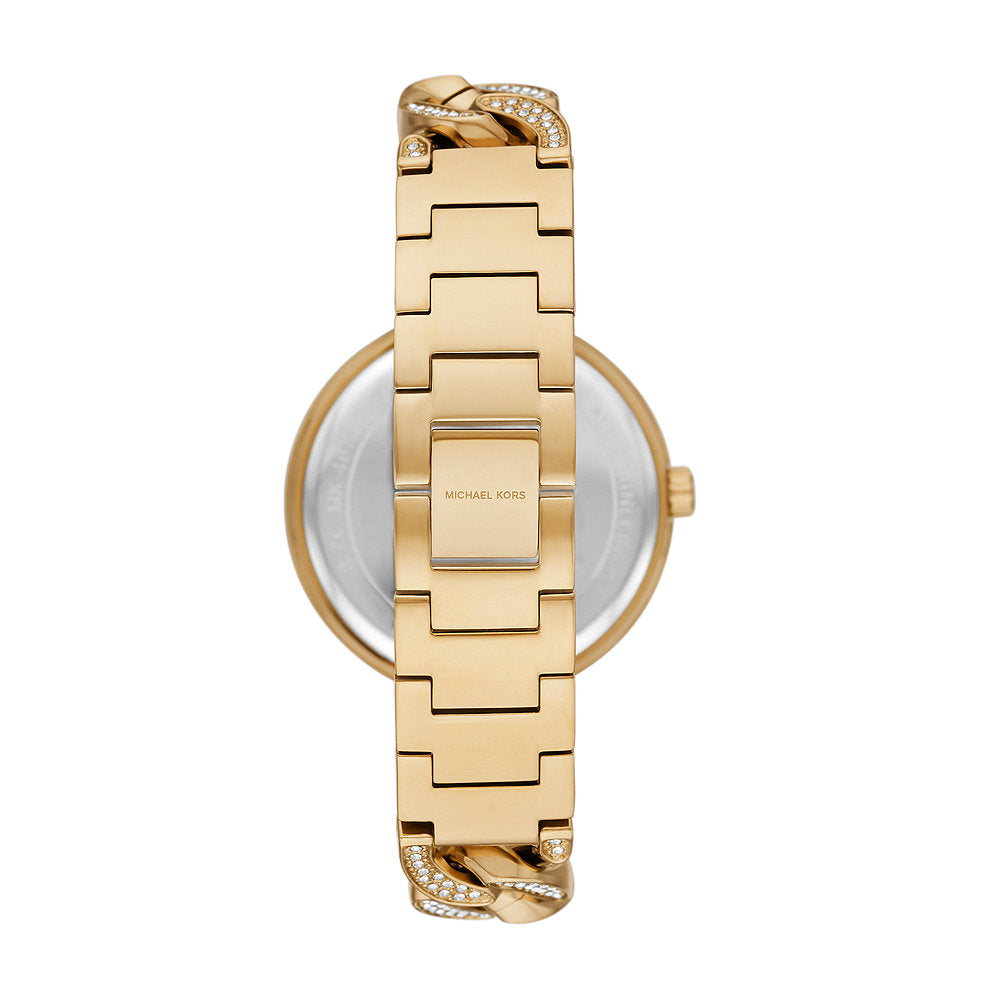 Michael Kors Catelyn Quartz Crystal Glitz Dial Gold-Tone Women's Watch - MK4674