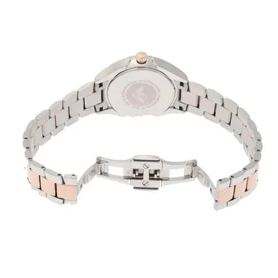 Emporio Armani White Dial Two Tone Stainless Steel Strap Women's Watch - AR11029