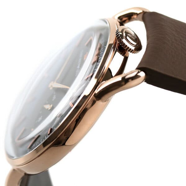Emporio Armani AR11337 watch side profile showing rose gold case thickness