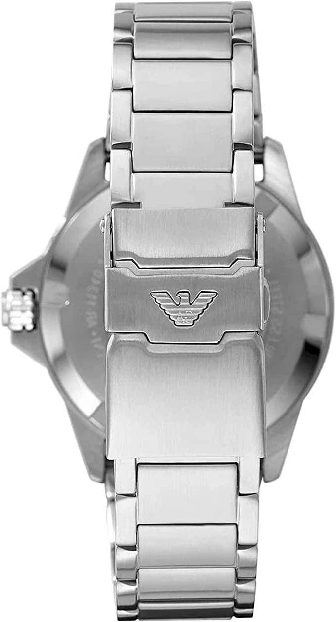 AR11339 watch caseback with Emporio Armani eagle logo