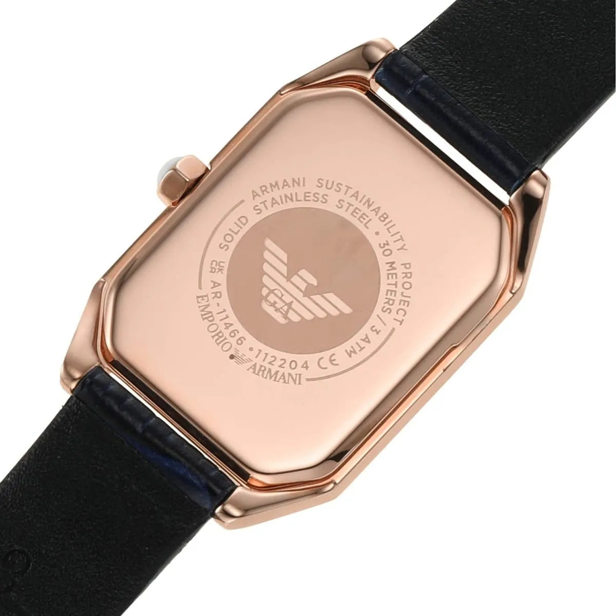 Emporio Armani Analog White Dial Navy Strap Watch for Women AR11466