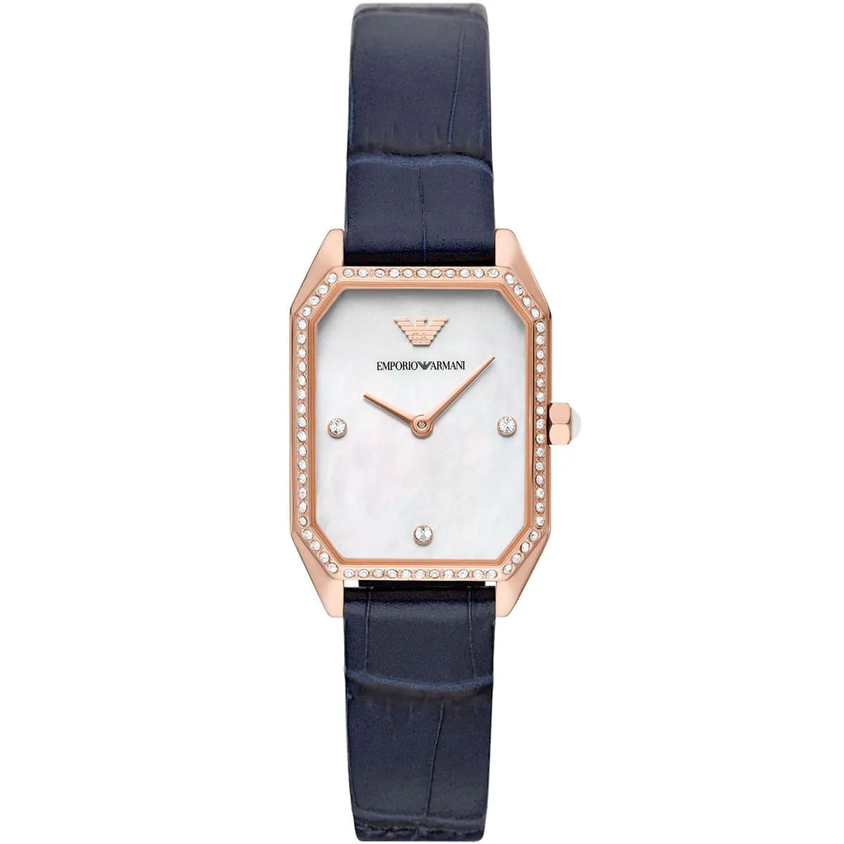 Emporio Armani Analog White Dial Navy Strap Watch for Women AR11466