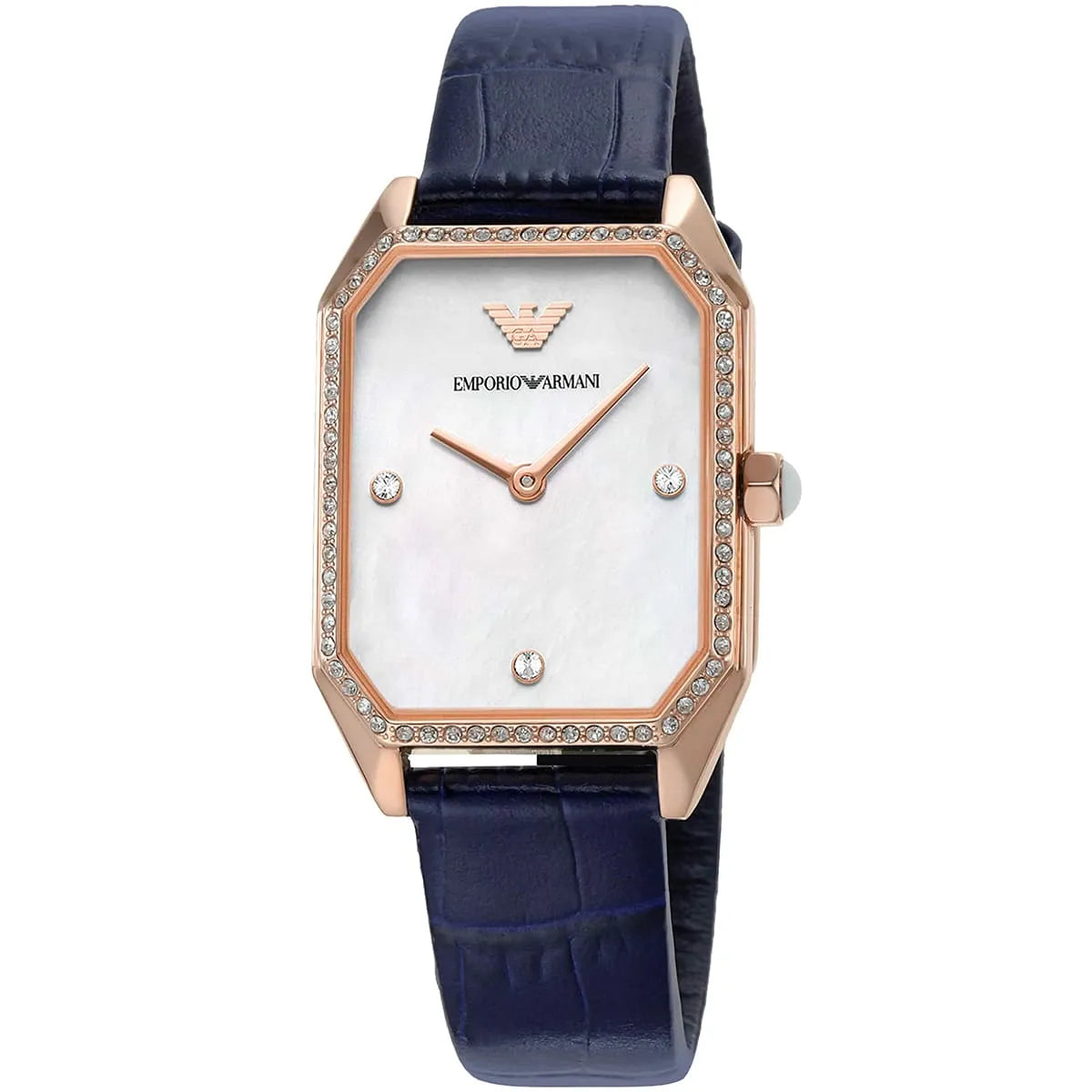Emporio Armani Analog White Dial Navy Strap Watch for Women AR11466