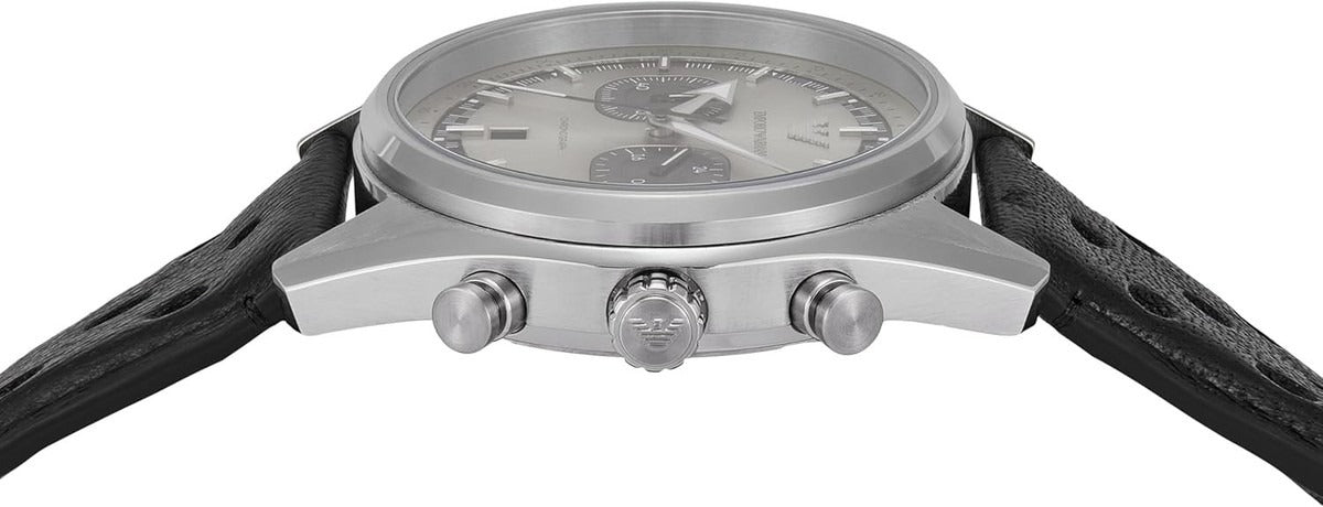 Emporio Armani AR11677 dial detail showing chronograph subdials and date window