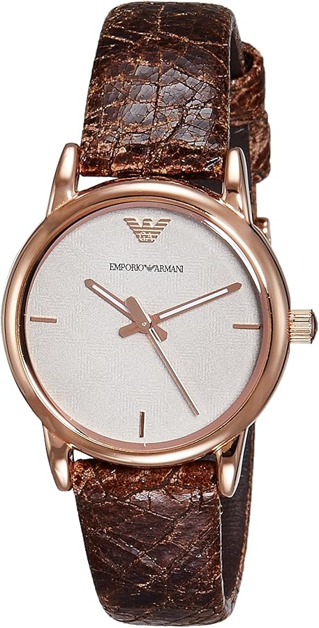 Emporio Armani Black Leather Quartz Men's Watch - AR1813